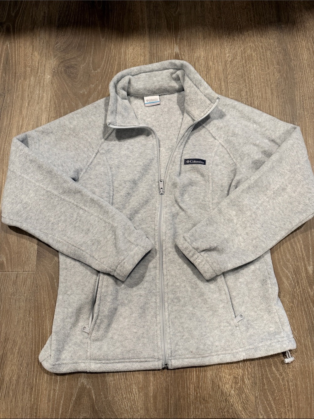 grey women’s columbia jacket